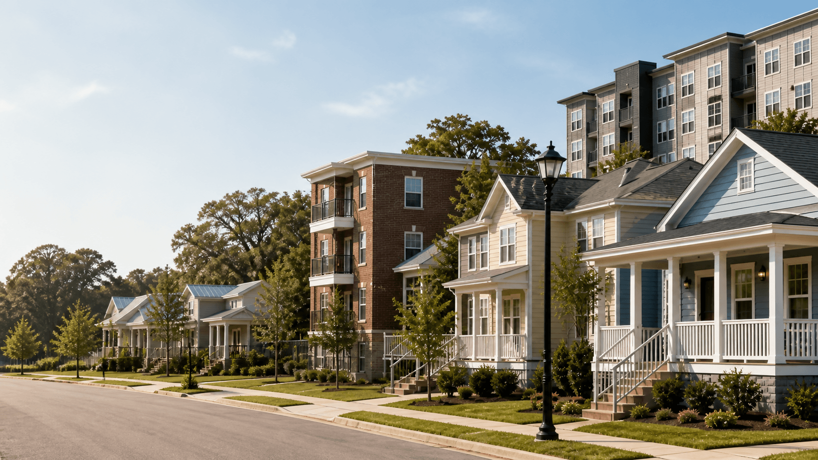 A welcoming neighborhood street